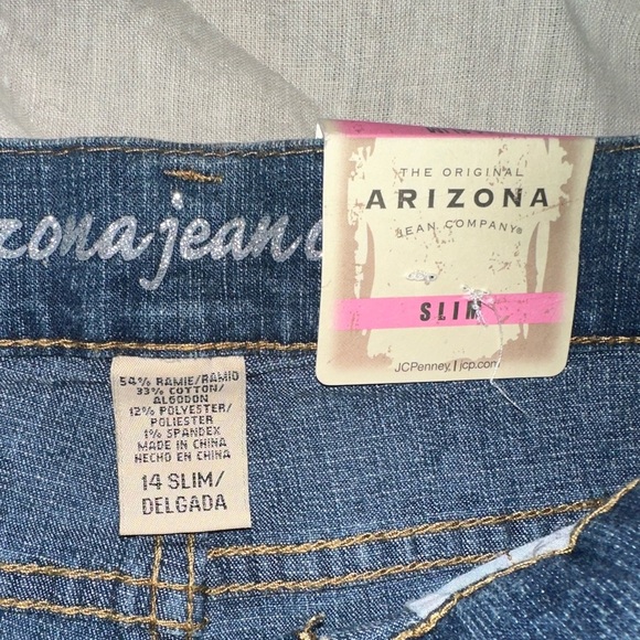 Girls 14 slim fit Arizona jeans flare - Picture 3 of 5